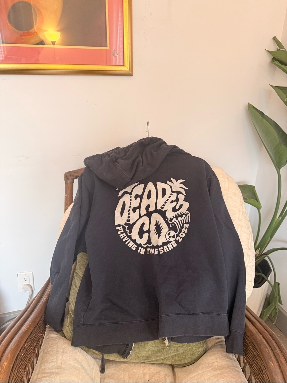 Grateful Dead Black Hoodie with White Graphic